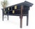 Black Lacquer Asian Inspired Horse Shoe Handles 5 Drawers Rolled Edges Sideboard For Sale - Image 11 of 18