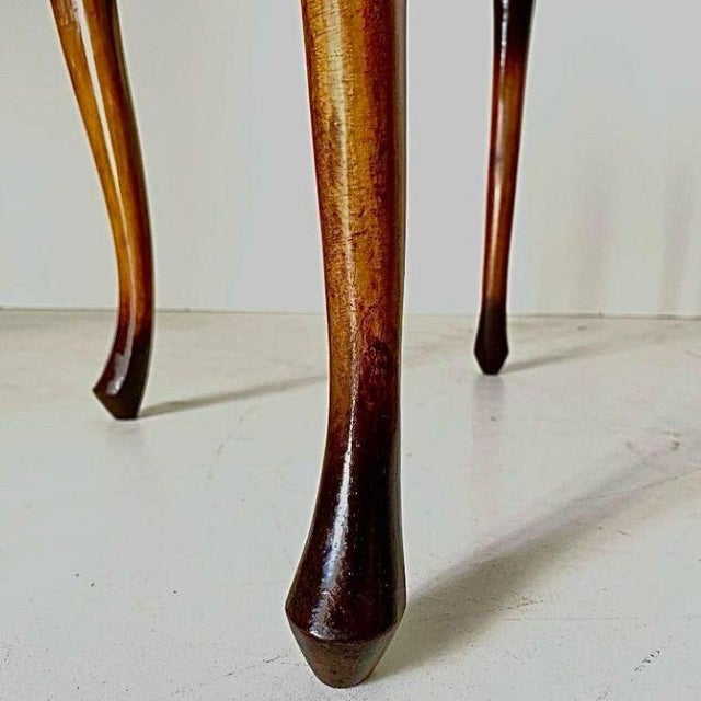 Vintage French Art Deco Coffee Table in Beech and Glass, 1920s For Sale - Image 10 of 13