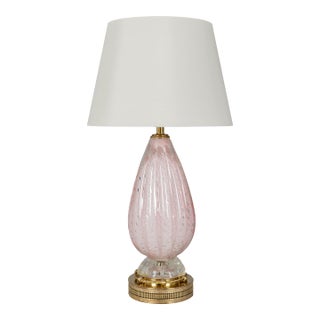 1950s Mid-Century Modern Murano Glass Lamp by Barovier & Toso, Italy For Sale