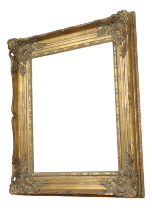 Antique Gold Leaf Frame in Pine, 1890s