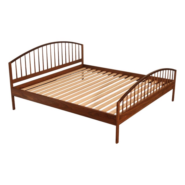 Chilton Burnett Spindle Walnut King Bed For Sale