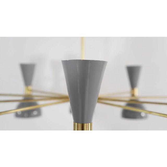 Metal Ludo Chandelier For Sale - Image 7 of 11