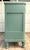 Antique 2-Over-3 Chest of Drawers Painted in Cameroon Green For Sale - Image 10 of 12