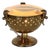 Vintage Italian Brass and Glass Table Lamp from Fontana Arte, 1950s For Sale