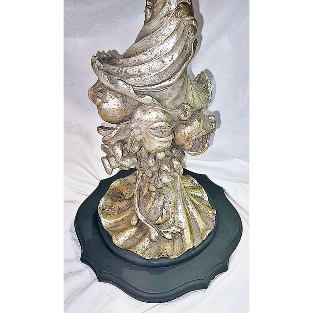 Rococo 1960s Rococo Painted & Silvered Side Table For Sale - Image 3 of 8