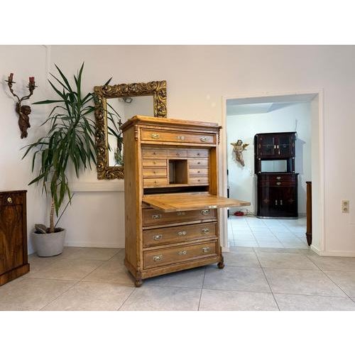 Secretaire in Natural Wood For Sale - Image 6 of 18