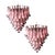 Italian Petal Chandeliers in Murano, Set of 2 For Sale
