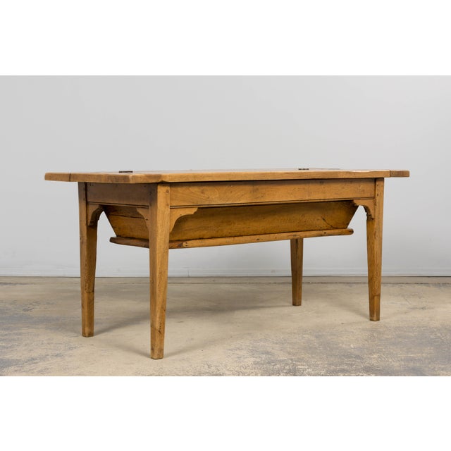 Brown Early 19th Century French Provincial Fruitwood Petrin Dough Table For Sale - Image 8 of 18