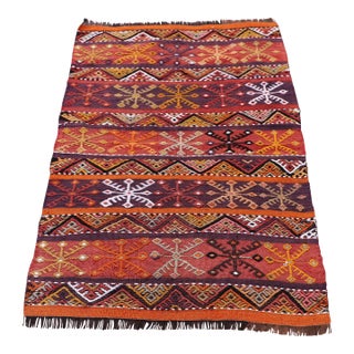 1970s Antique Anatolian Nomadic Rug For Sale