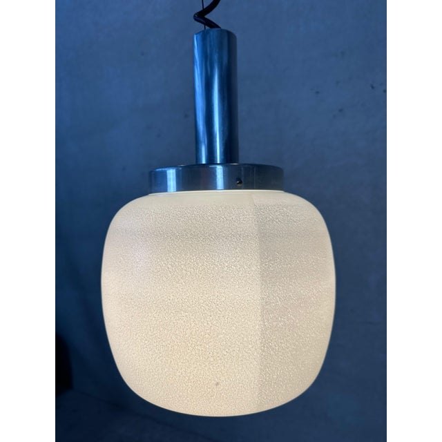 1970s Vintage Pendant Lamp in Glass from Aka Electric, 1970s For Sale - Image 5 of 14