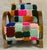 Moroccan Handmade Moroccan Multicolored Wool Chair For Sale - Image 3 of 9