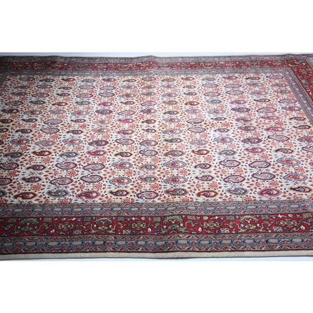 High Wool on Cotton Turkish Hereke Rug -5' 6'' X 8' 6'' For Sale - Image 10 of 13