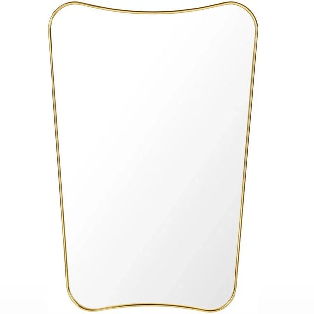 Gio Ponti f.a. 33 Medium Mirror in Brass For Sale - Image 9 of 9
