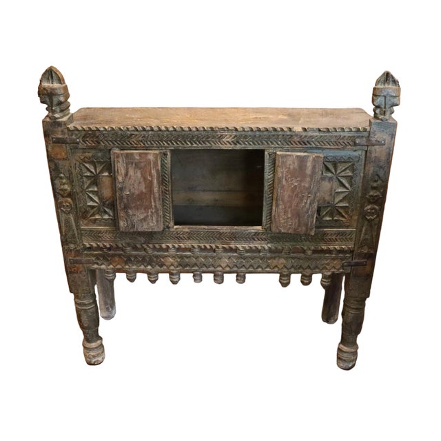 This antique Indian hardwood dowry chest is known as a damchiya. Also called hope chests or bridal trunks, damchiyas are...