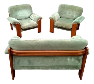 Living Room Set attributed to Mobilgirgi, 1970s, Set of 3