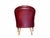 Mid 20th Century Mid 20th Century Pair of Burgundy Tufted Leather Chairs For Sale - Image 5 of 6