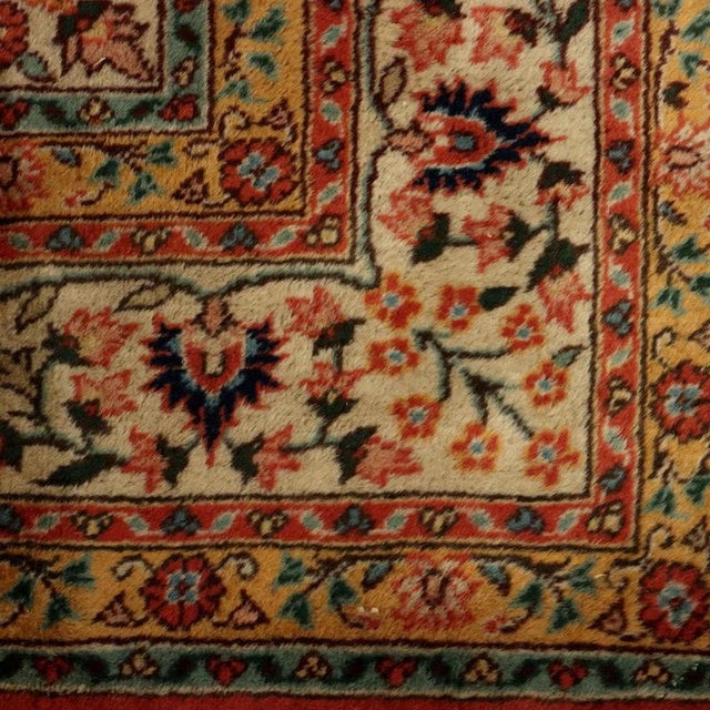 Vintage Indian Kerman Rug For Sale - Image 6 of 9