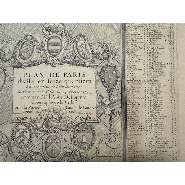 Musee du Louvre chalcographie restrike of original engraved copperplate. Louvre seal at bottom center. The original: "Plan...