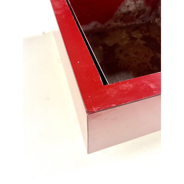 Red Mid-Century Italian Coffee Table, 1980s For Sale - Image 8 of 10