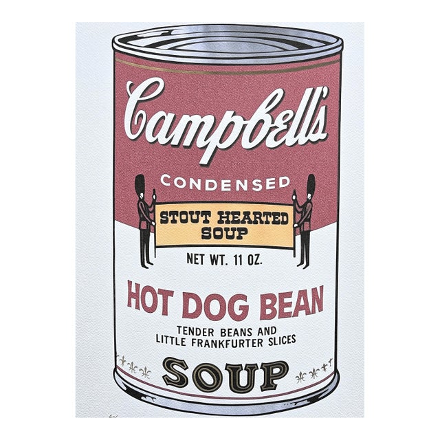 After Andy Warhol, Campbell's Soup - Hot Dog Bean, 1980s, Lithograph For Sale