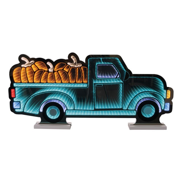 Pickup Truck with Pumpkins Ekkolight 35"L For Sale