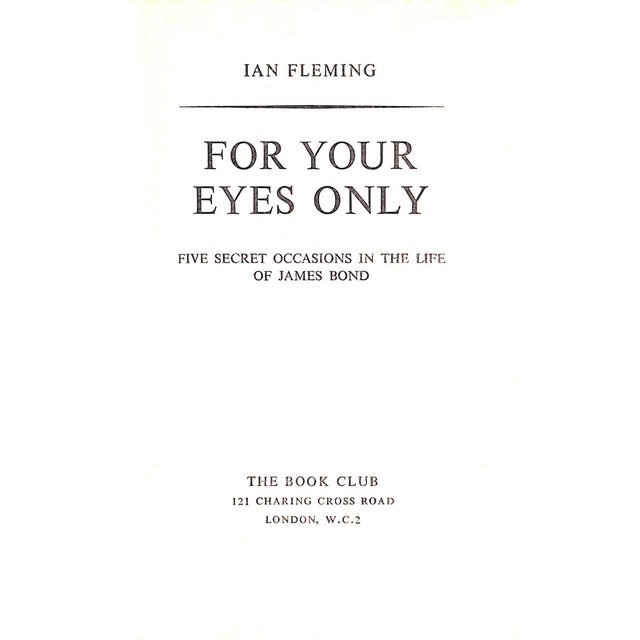 "For Your Eyes Only" 1960 Fleming, Ian For Sale - Image 4 of 10