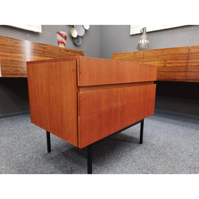 Teak Chest of Drawers and Cutlery Cabinet by Dieter Wäckerlin for Behr, 1960 For Sale - Image 9 of 11