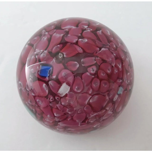 Glass 1960s Murano Glass Paperweight For Sale - Image 7 of 10