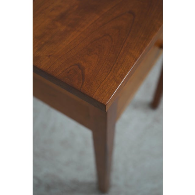 Brown Pair of Stickley Cherry Two Drawer Nightstands For Sale - Image 8 of 18