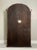 Italian Arch Top Hanging Wood Display Cabinet With Chicken Wire Door and Key, 20th C. For Sale - Image 15 of 16