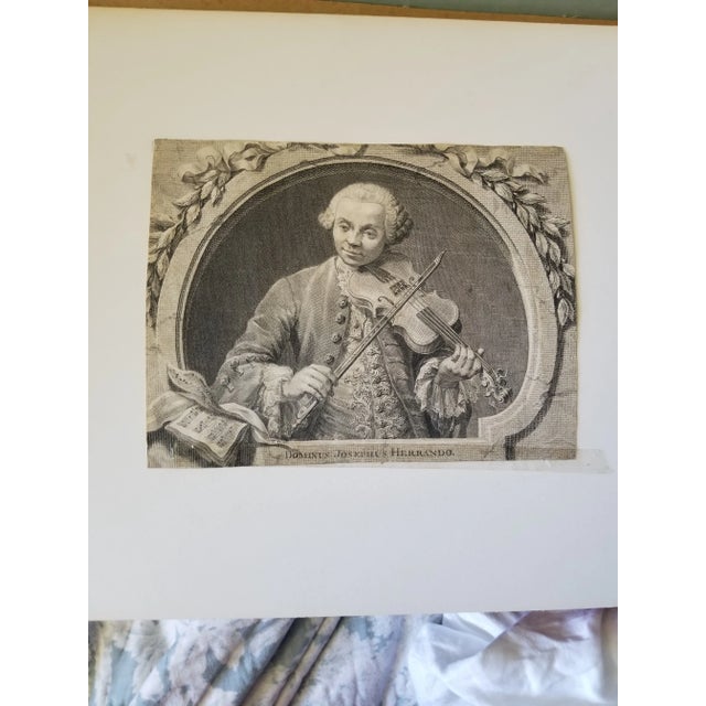 Early 18th Century Dominus Josephus Herrando Engraving For Sale - Image 5 of 12