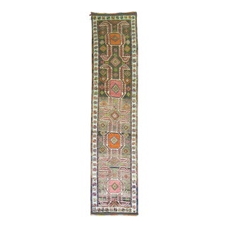 Mid 20th Century Zabihi Collection Tribal Turkish Anatolian Runner - 2'8" x 12'4" For Sale