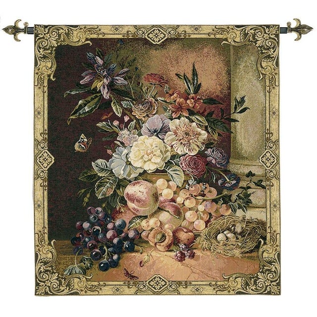 This beautiful tapestry is woven on a jacquard loom by skilled weavers, keeping alive the centuries old tradition of...