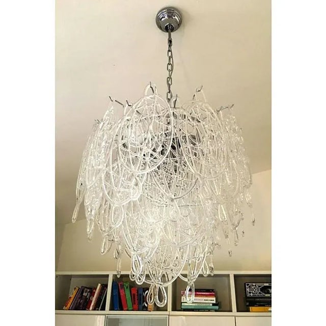 Murano Glass Cappagle Chandelier by Simoeng For Sale - Image 4 of 7