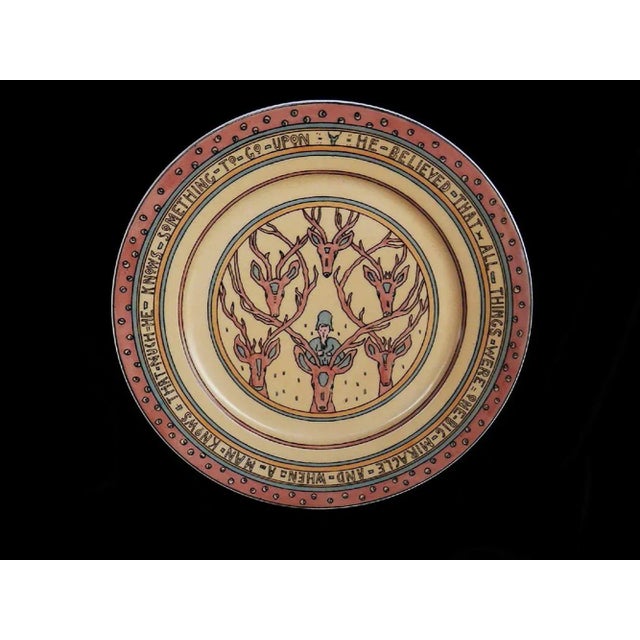 Mary Bacon Jones the Jungle Folk Design Plate,1910 For Sale - Image 4 of 4