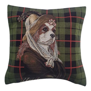 Lady Felicity Tapestry Cushion With Feather Filler - 46x46cm (18"x18") For Sale