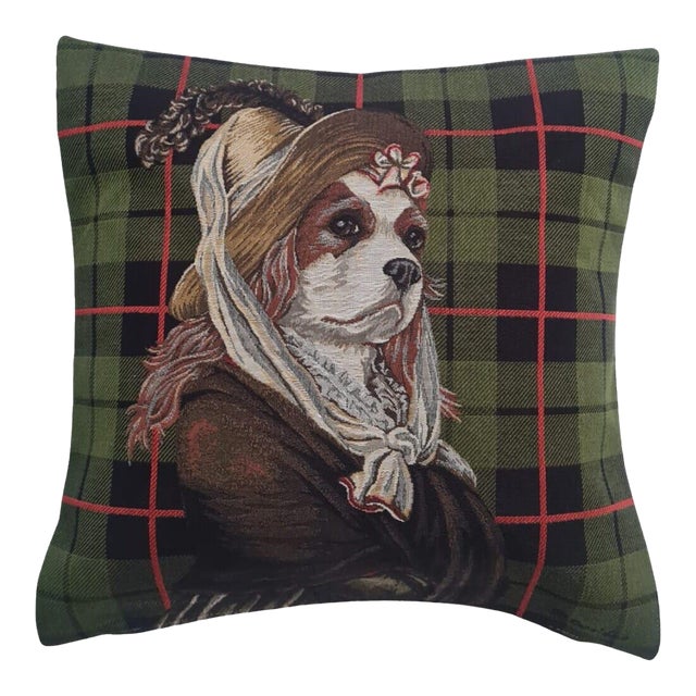 Lady Felicity Tapestry Cushion With Feather Filler - 46x46cm (18"x18") For Sale