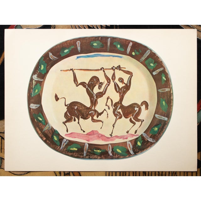 1950 Set of 8 Swiss Prints of Picasso's Ceramic Platters For Sale - Image 14 of 18