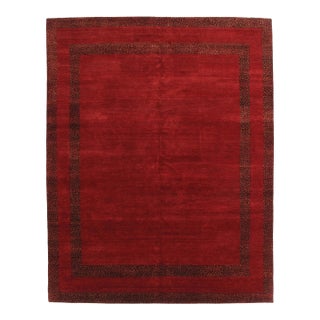 1980s Hand-Knotted Gabbeh Rug 8'1" X 10'2" For Sale