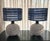 Pair of South Pacific cowrie shell table lamps from Nautical Luxuries of Newport Beach. The dark brown faux leather bodies...