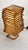 Wood Vintage Table Lamp in Wicker and Fabric, 1960s For Sale - Image 7 of 15