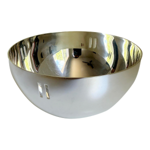 Swid Powell + Richard Meier Silver Plate "Skyscraper" Bowl, Italy, 1980s