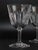 Refined set of eight crystal wine glasses by Baccarat, from the elegant Cassino collection, produced in France during the...