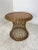 Rattan and Wood Side Table, 1960s For Sale - Image 6 of 7