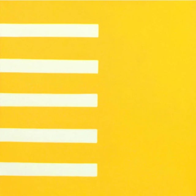 "Awareness" Contemporary Minimalist Geometric Oil Painting by Shyun Song For Sale