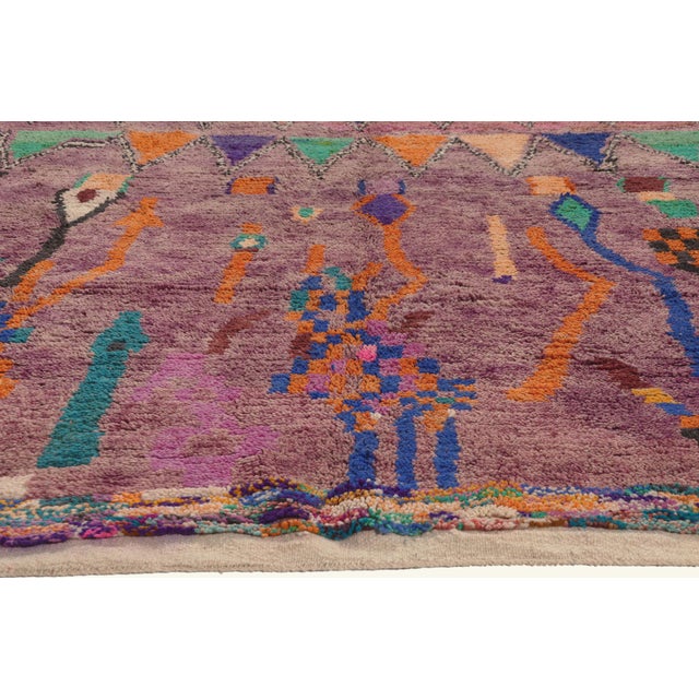 Berber Tribes of Morocco Contemporary Boujad Moroccan Rug, 08'04 X 11'02 For Sale - Image 4 of 10