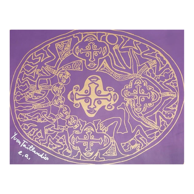 YVON TAILLANDIER "Tribal violet" 2018 For Sale