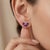 Enhance your jewellery collection with these charming leaf-inspired stud earrings featuring a graceful dual marquise...