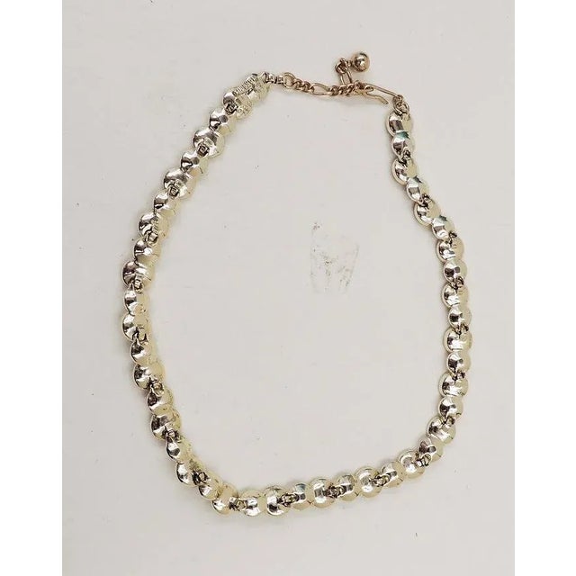 Modern Vintage 1960s Marboux (Boucher) Cabochon Faux-Turquoise Necklace For Sale - Image 3 of 8