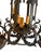 Metal Antique Spanish Revival Wrought Iron Chandelier For Sale - Image 7 of 10